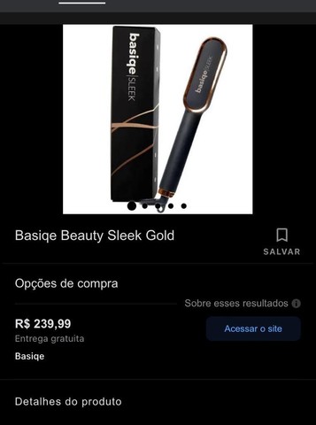 Escova alisadora Basiqe Sleek