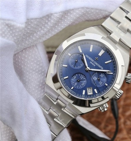 Rel gio Vacheron Constantin Overseas Chrono Super Clone Blue Dial