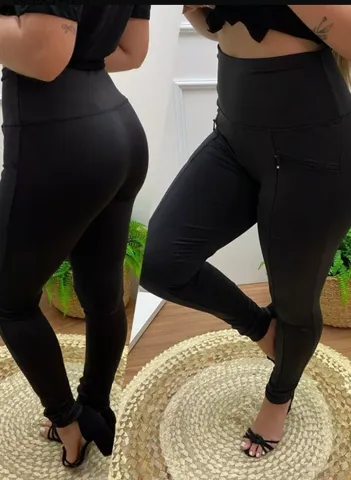 Calça Legging Esportiva Academia Levanta Bumbum Cintura Alta F-80