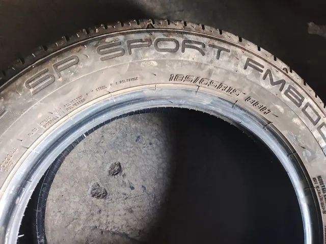 02 pneus aro 15 Dunlop 185/65/15 com 95% de borracha - Foto 2