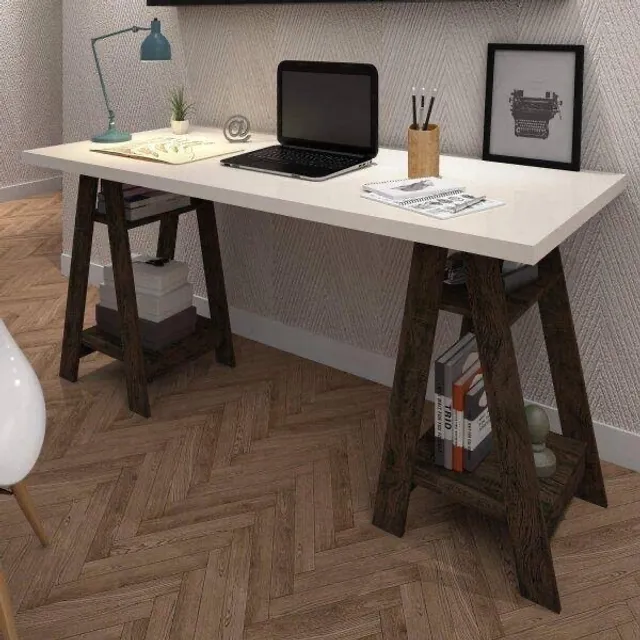 Oferta imperdível mesa escrivaninha cavalete 1.35 por apenas 299,9
