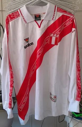 CAMISA SELECAO PERU WALON 2002 MADE IN PERU TAM L. NOVA FRETE GRATIS - Foto 4
