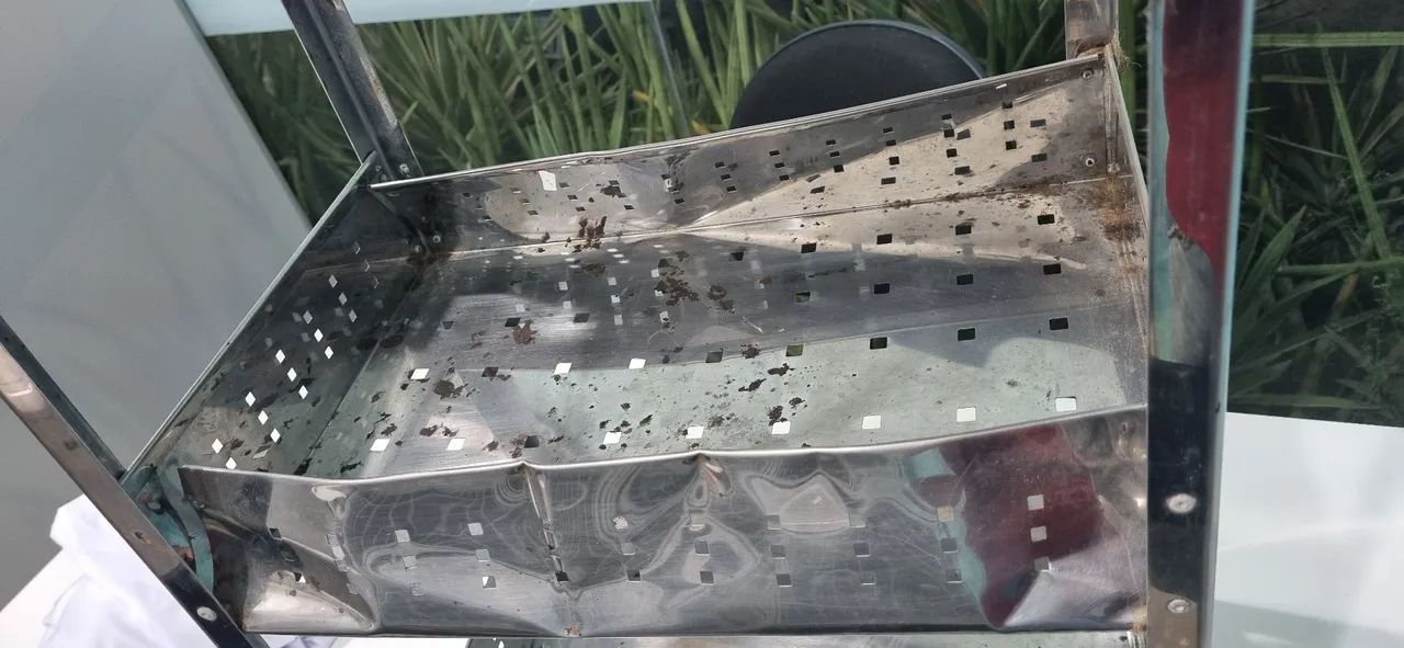 Carrinho de alumínio/suporte de três gavetas  - Foto 2