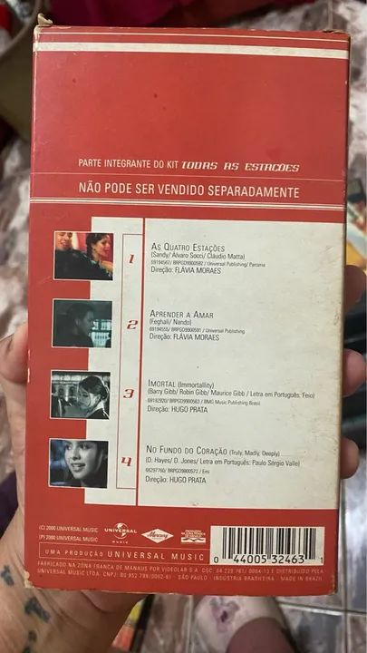 VHS Sandy e Junior - Todas as Estações (VHS) - Foto 2