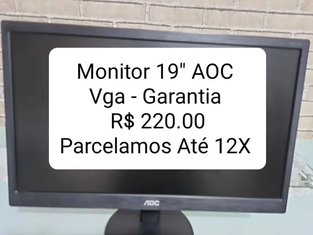 Monitor AOC 19'' Led - Garantia.