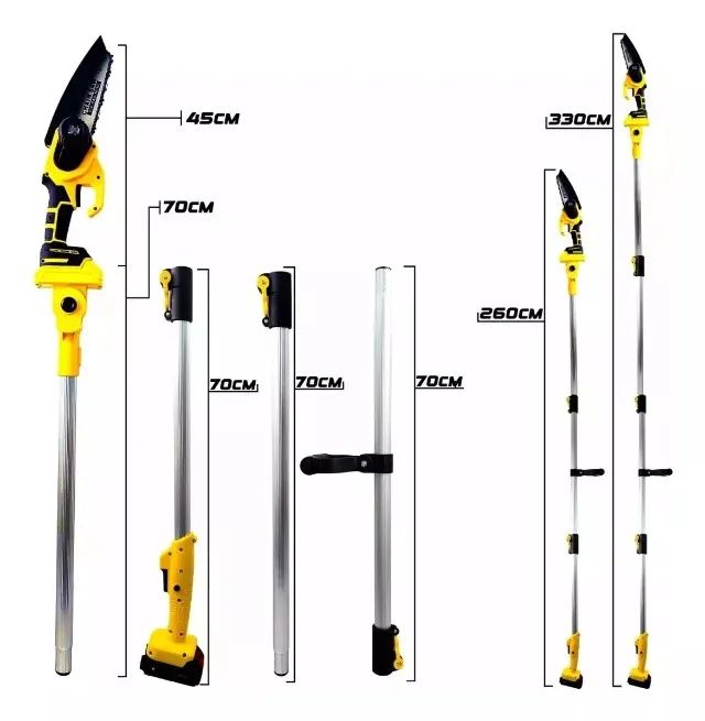 Mini Motoserra Com 2 baterias 25V e Cabo Extensor Multi Funções Nova Lacrada - Foto 2