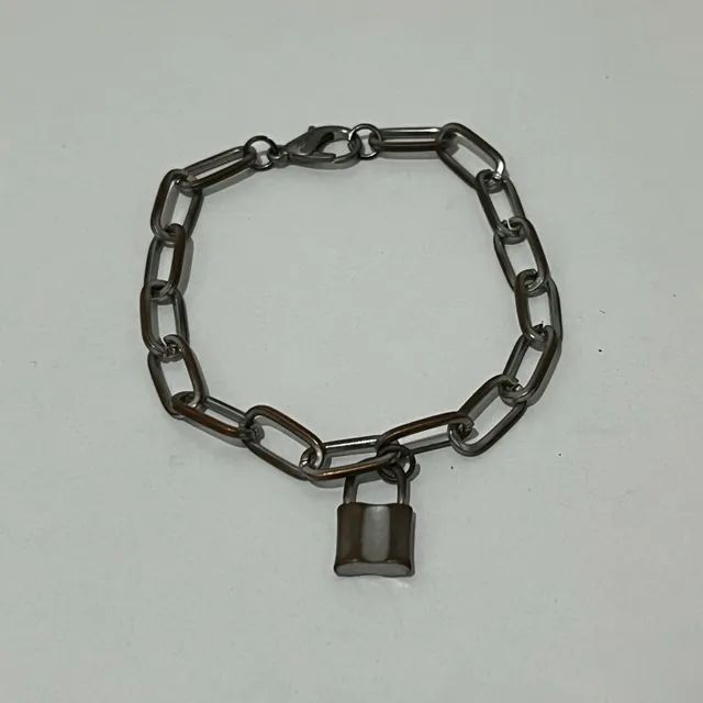 Pulseira Vintage Corrente Cadeado