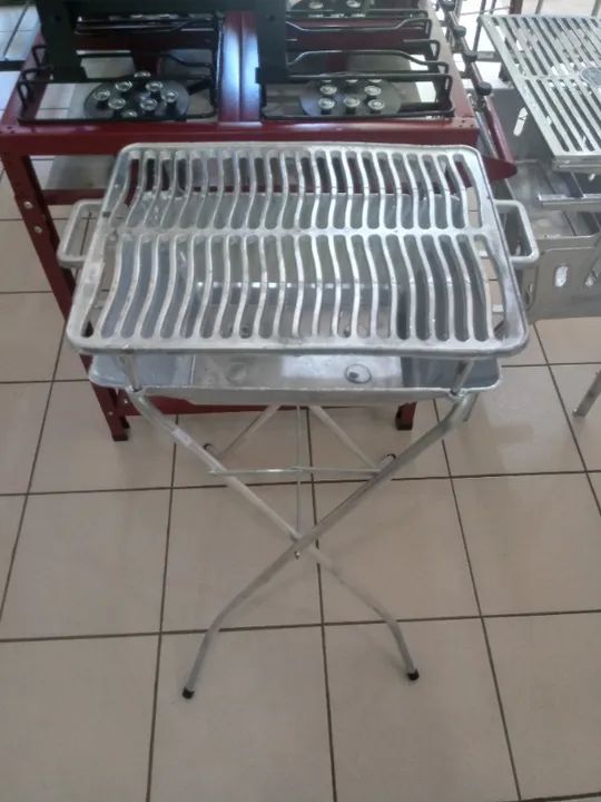 Gengis Kan retangular com suporte - Foto 2