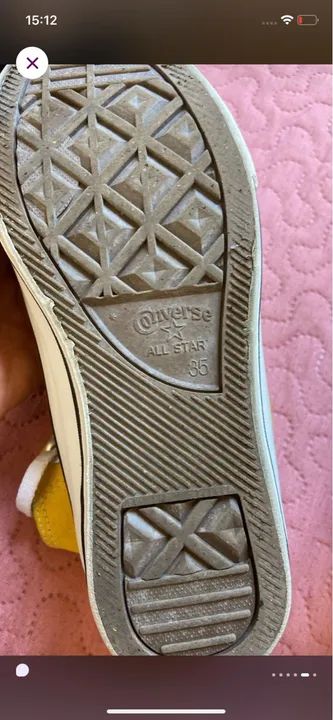 Converse All Star Amarelo - Foto 3