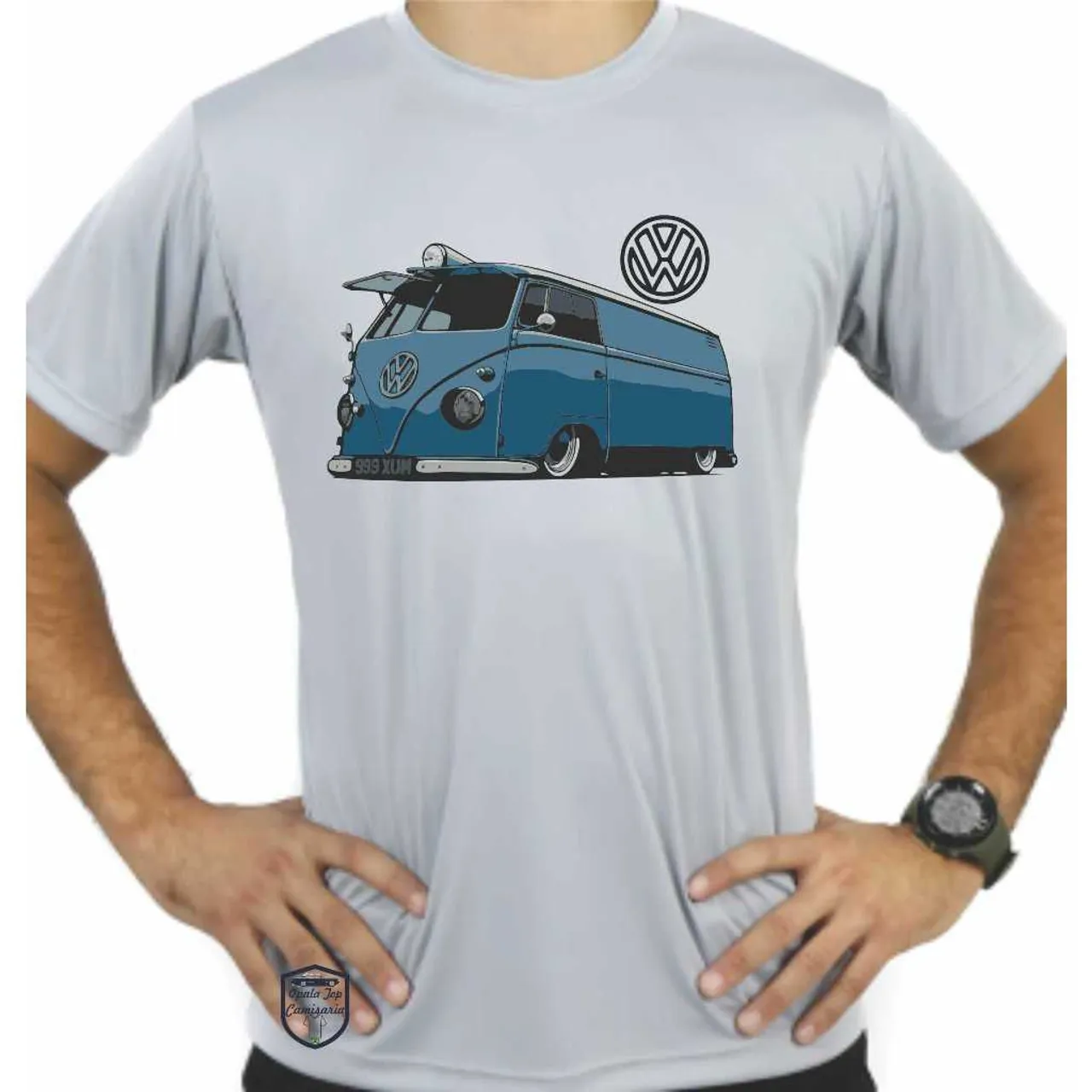 Camiseta Kombi vw azul