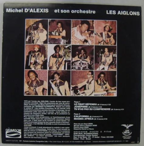 Lp Michel D'alexis 1981 Lambadas Importadas, Disco De Vinil - Foto 2