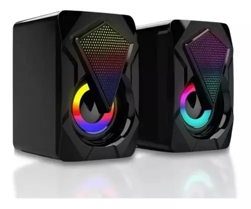 Caixa Caixinha De Som Pc Computador Notebook Celular Usb P2  - Foto 2