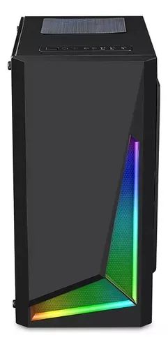 Gabinete Gamer Bluecase Bg039 Fita Led Rgb Atx Vidro Temperado - Loja Natan Abreu  - Foto 4