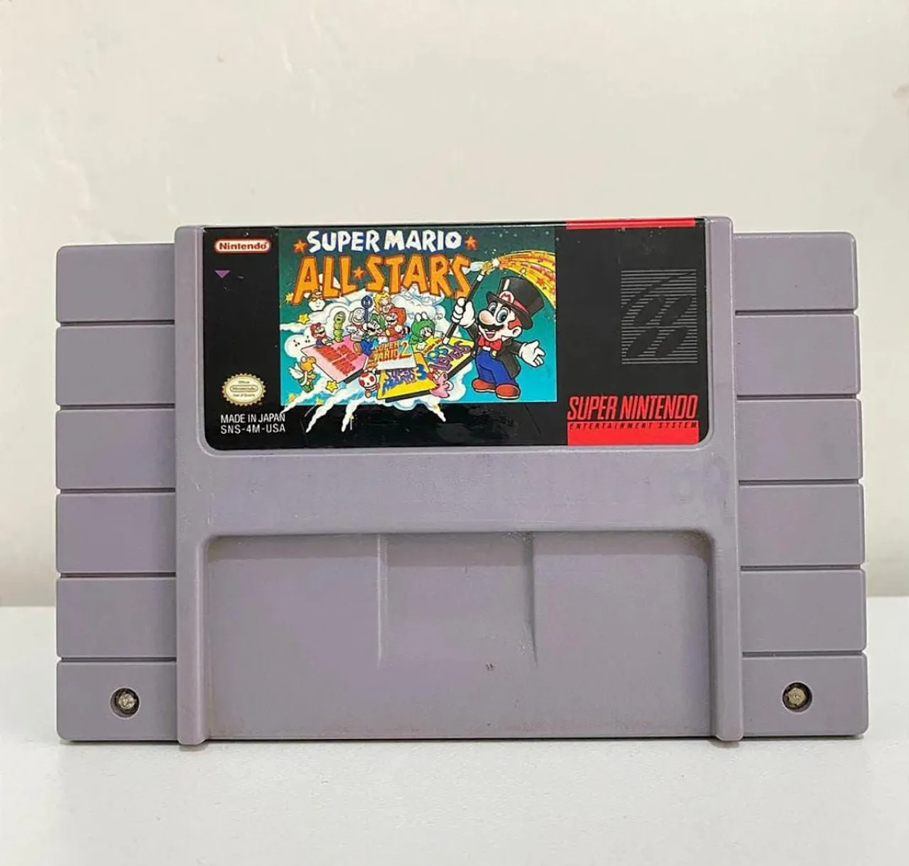 Jogo fita Super Mario ALL star repro snes