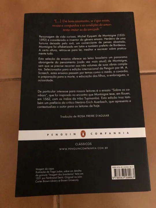 Livro Os ensaios Montaigne - Penguin Companhia - Foto 2