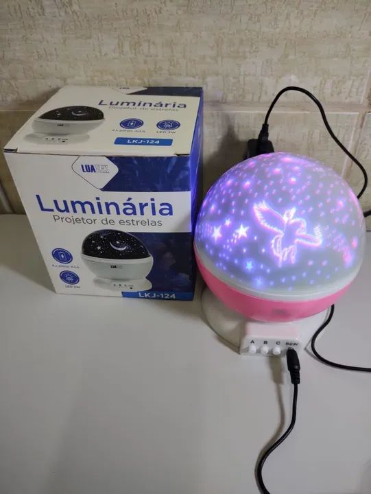Luminária e Projetor de Estrelas de LED  - Foto 2