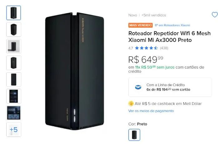Roteador Wi-fi Mesh Xiaomi Ax3000 - Foto 2