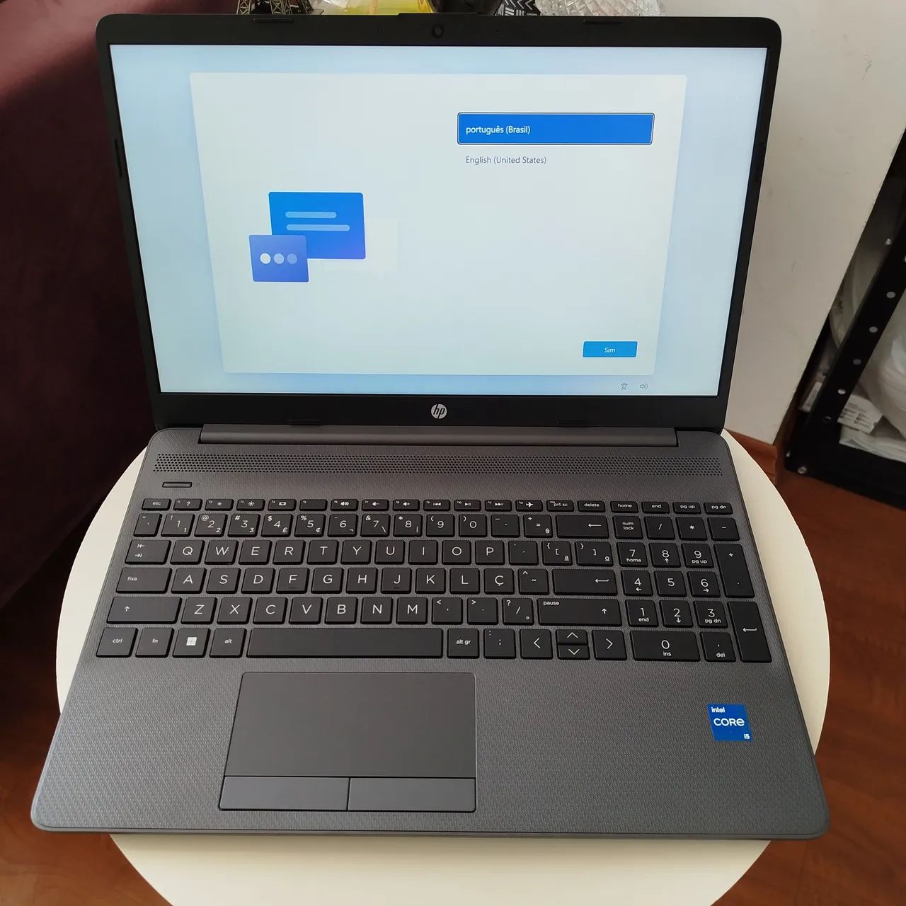 Novo HP 250 G9 Intel i5-1235U, 12ª geração, 8GB Ram, SSD 256GB, Tela 15,6 HD