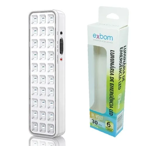 Luminária de Emergência Exbom LE-PR40 - WZetta