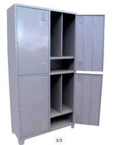 Roupeiro de Aço Insalubre 04 Portas - Armário de Aço Insalubre 04 Portas - NR24 - Foto 3