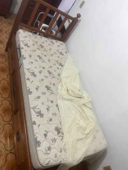 Cama de solteiro de madeira  - Foto 3