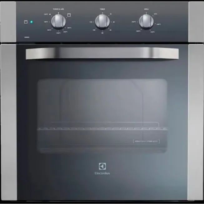 Forno de Embutir Electrolux a Gas OG8MX 73L Inox com Grill Painel Eletronico 220V Inox