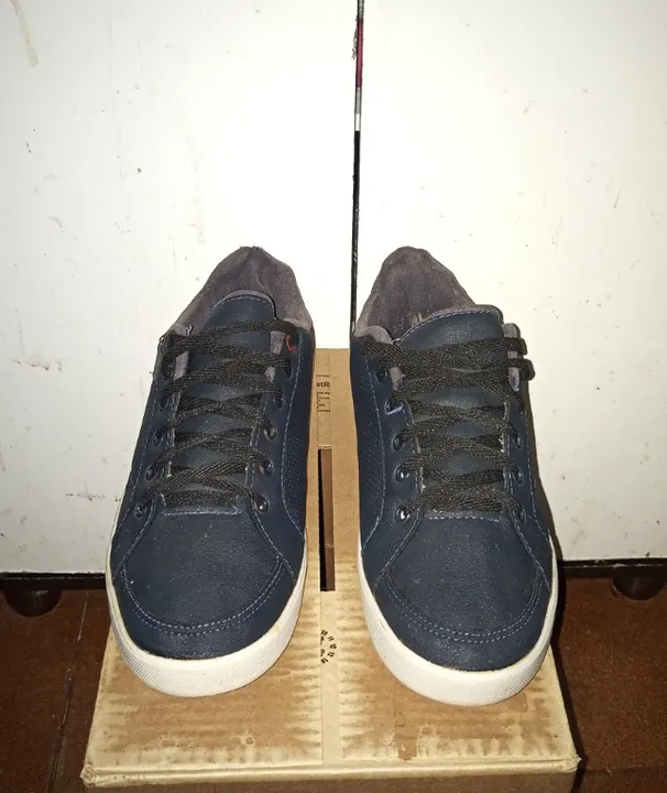 Tênis casual masculino couro azul - Nº40