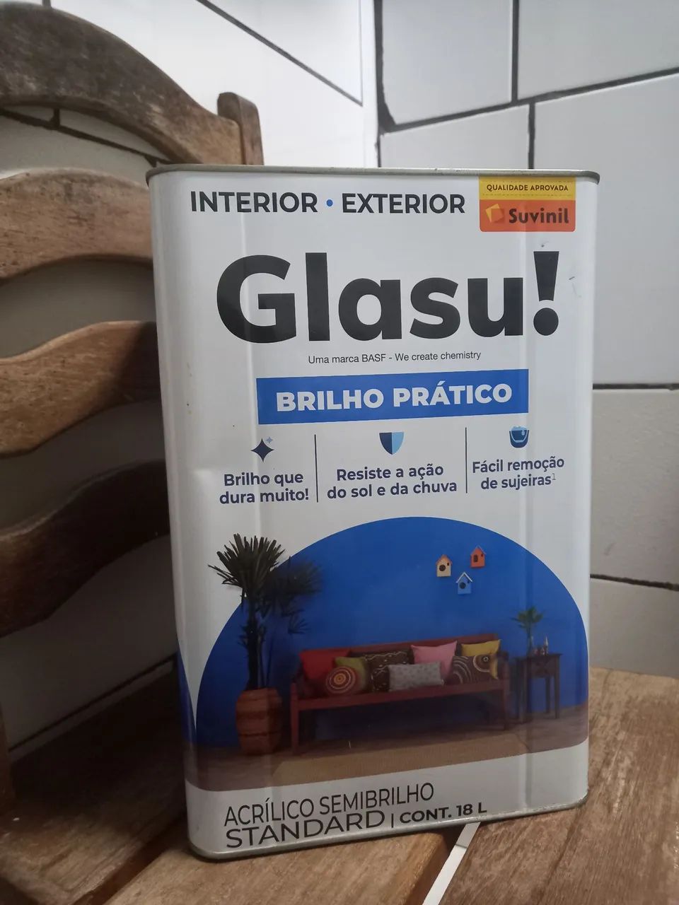 Tinta Glasu! Acrílica Semibrilho 18L - Suvinil