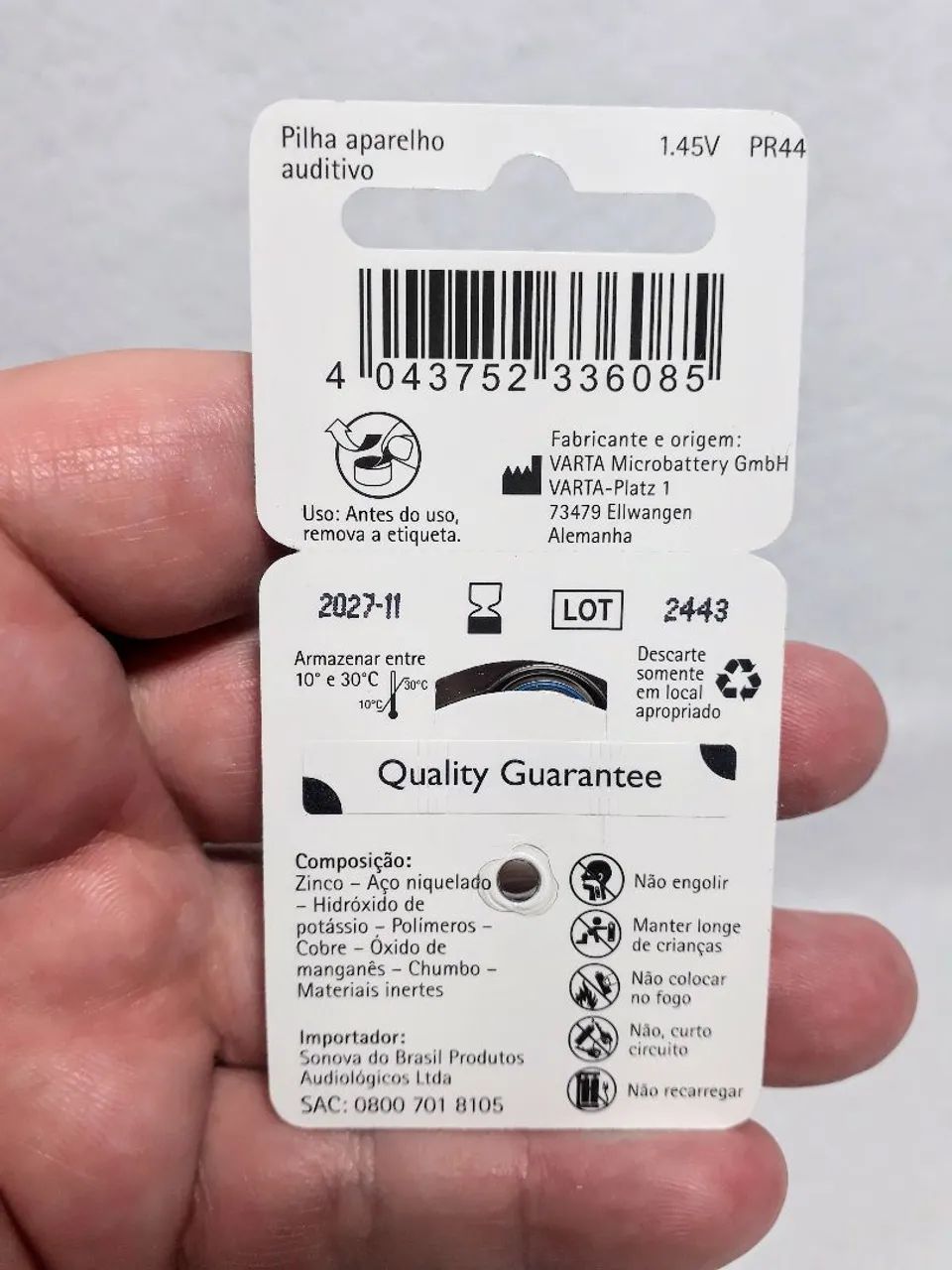 12 Pilhas para Aparelho Auditivo Phonak 675 - Foto 2