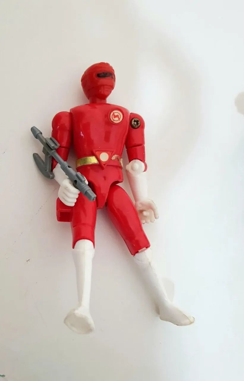 POWER RANGERS SERIE SENTAI 3 BONECOS ANTIGOS - Foto 5
