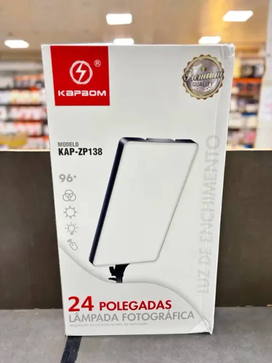 Placa Iluminadora 24 Polegadas + Tripé 2.1m Kapbom KAP-ZP138