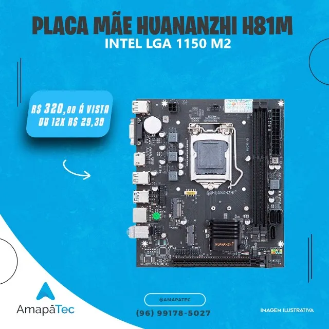 Placa Mãe Intel H81M LGA 1150
