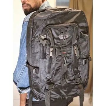 Mochila Masculina 50 litros CAVEIRÃO/Reforçada/Resistente áágua/Motoqueiro-ESportES-Trilha - Foto 3