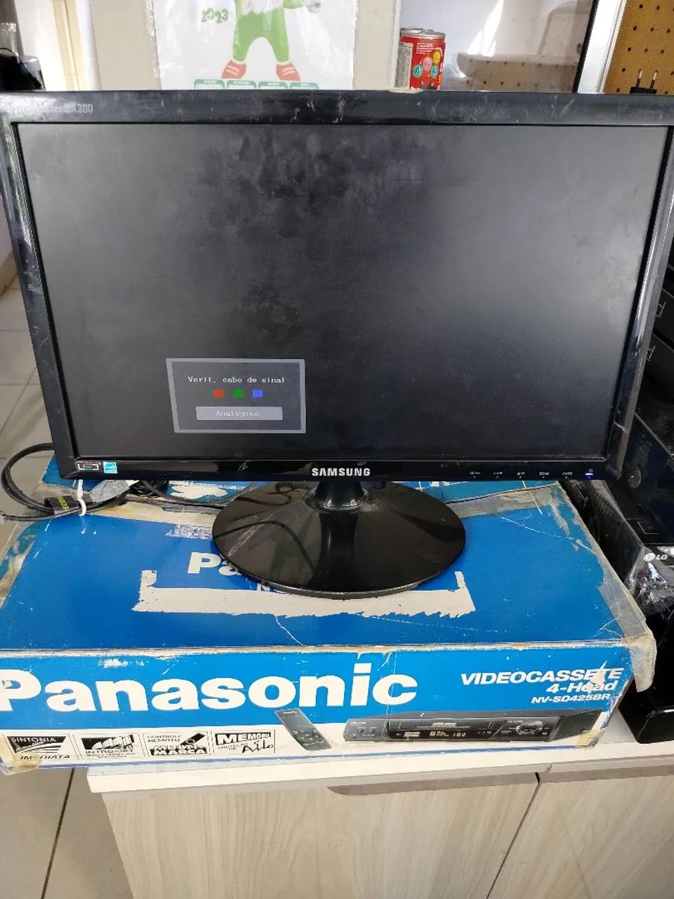 Monitor sansung led funcionando só não tenho a fonte 