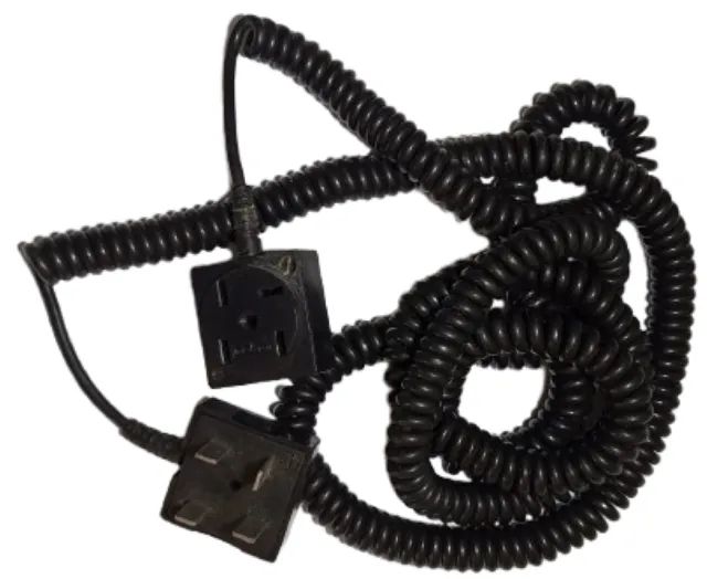Cabo Espiral Telefone Fixo Intelbras Preto 8 Metros 