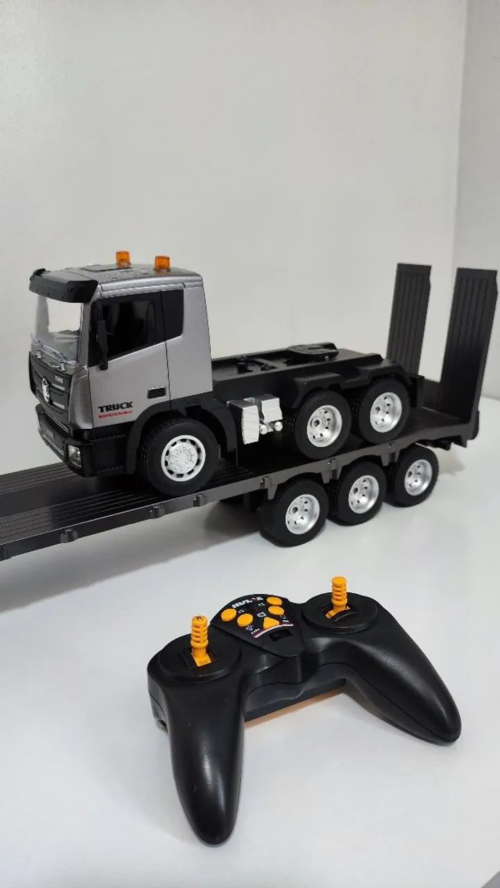 Caminhão 4x4 plataforma com controle remoto - Foto 4