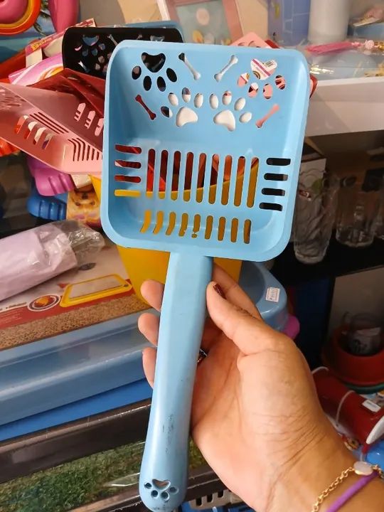 Pá Higiênica Furacão Pet para Cães e Gatos Azul