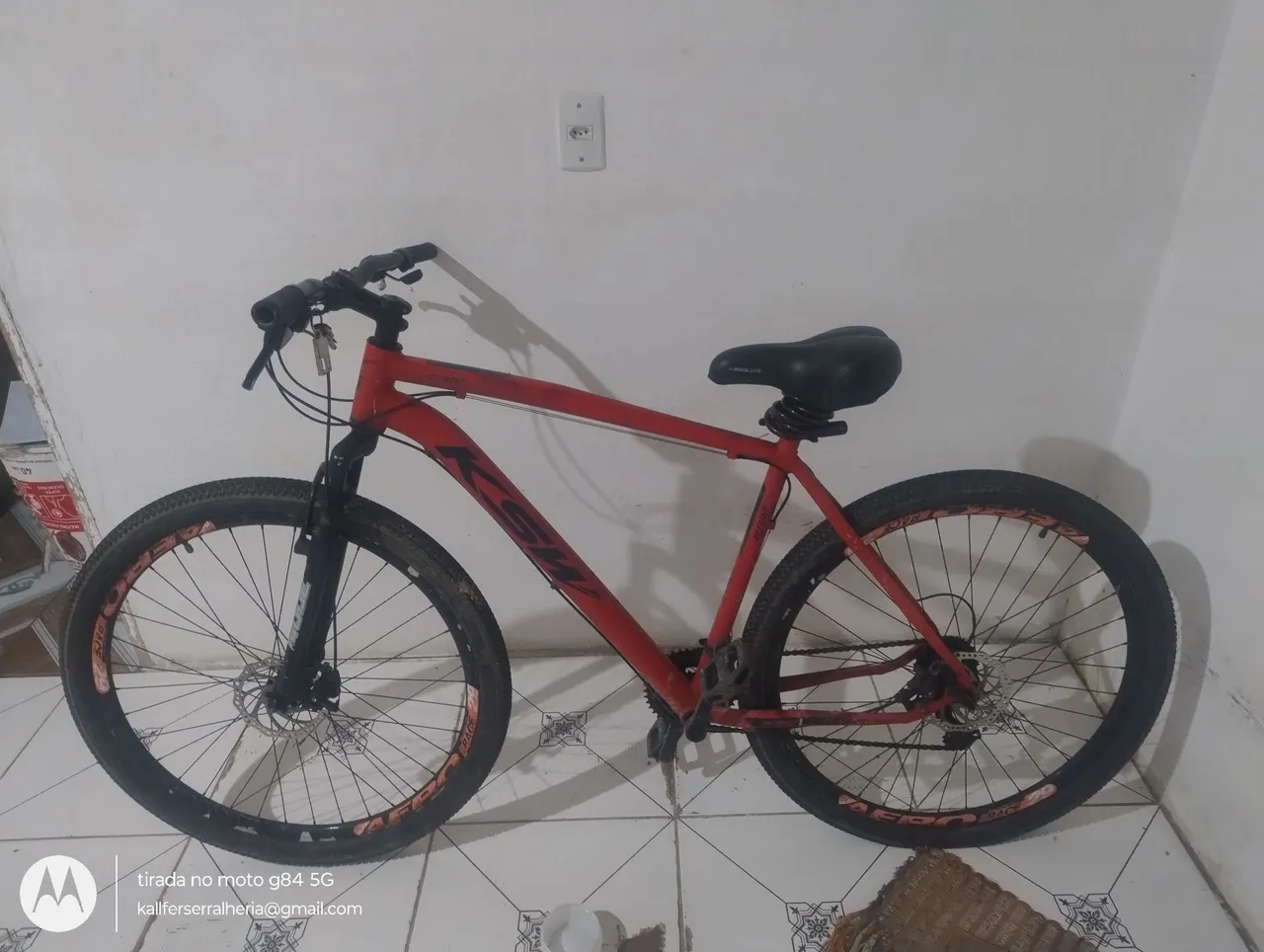 Bicicleta Aro 29 Vermelha KSW