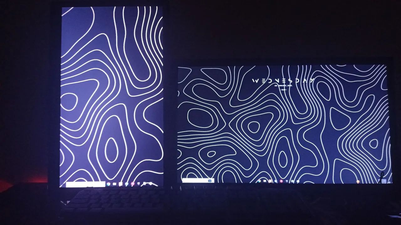 Monitor 60mhz o da esquerda 