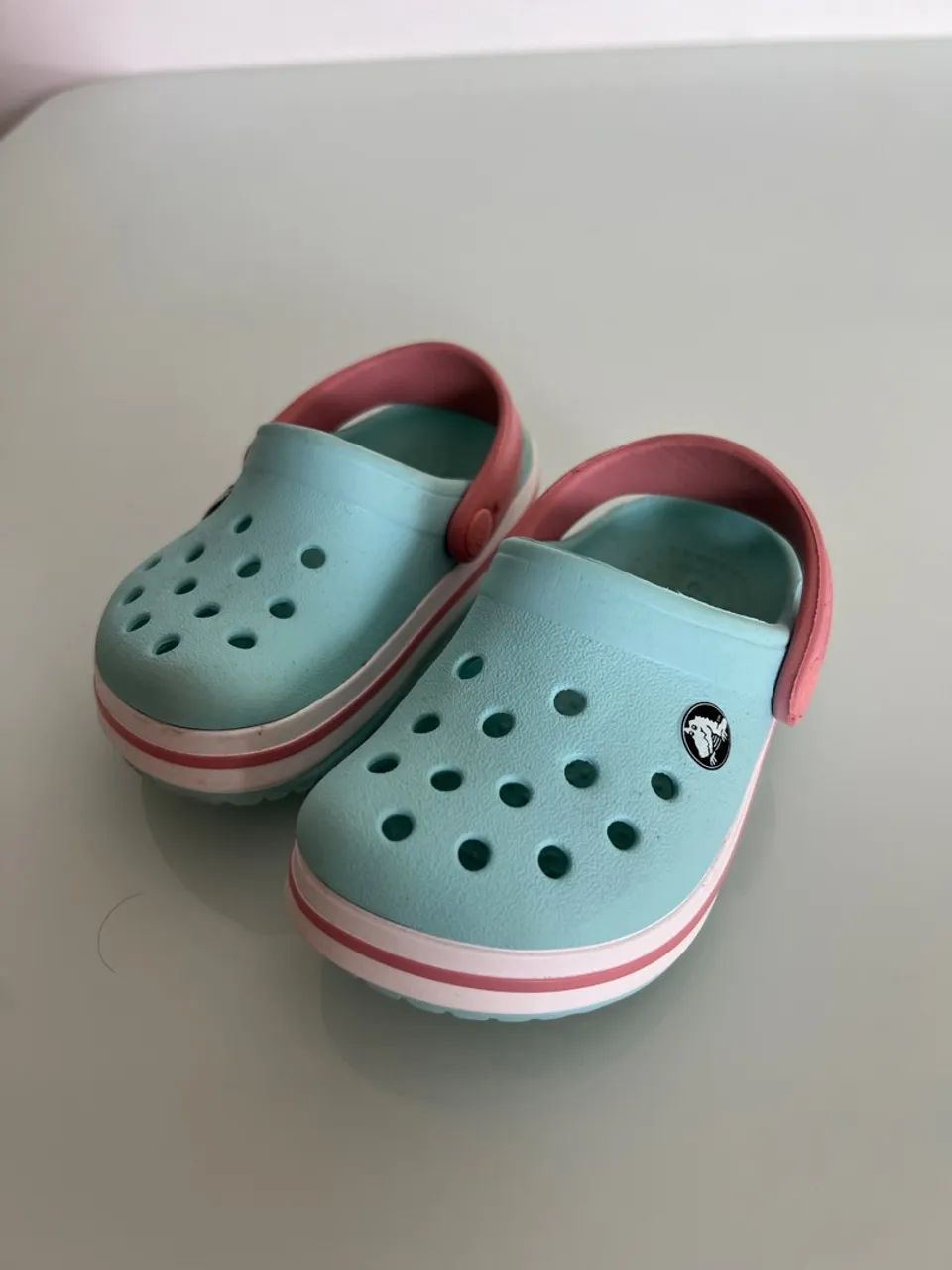 Crocs Infantil Azul e Rosa C6 - Foto 2