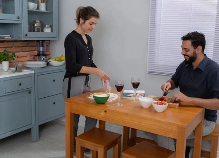 Mesa de jantar  ou estudos madeira maciça  - Foto 3