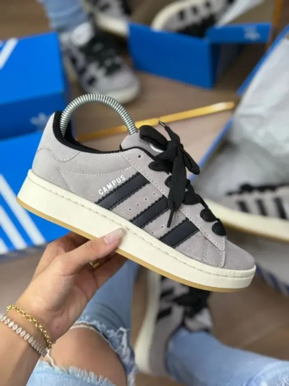 Tênis Adidas Campus CINZA/PRETO