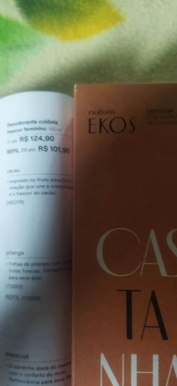 Desodorante Colônia Natura Ekos Frescor Feminino valor100