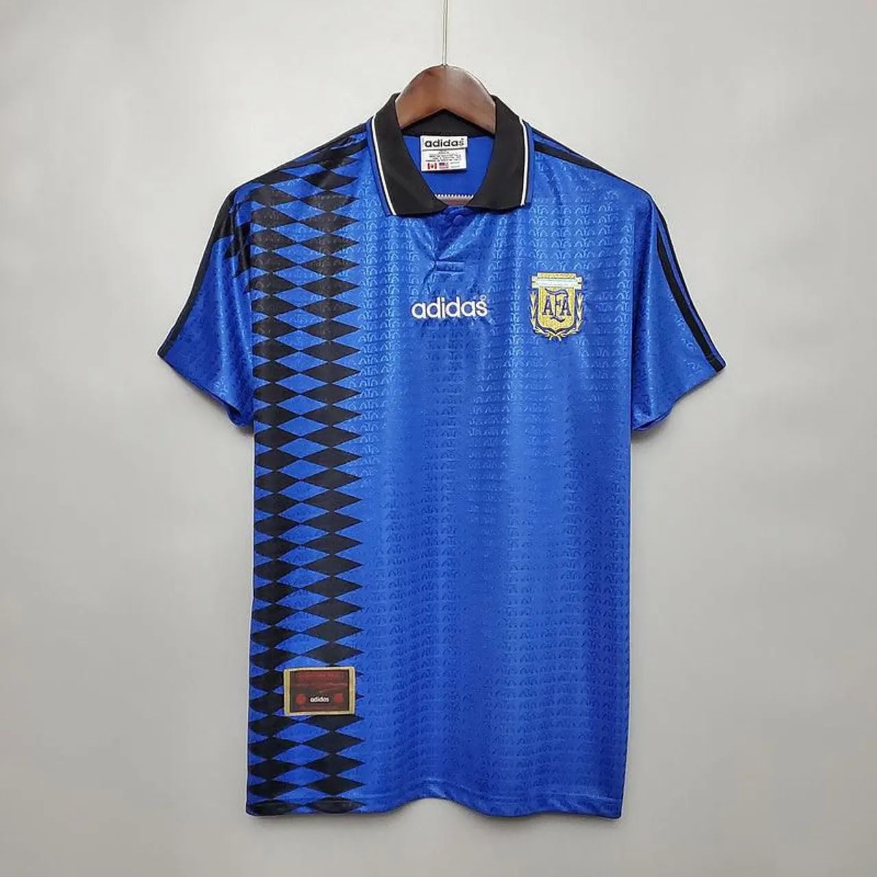 Camisa Seleção Argentina Retrô 1994 Azul -<br>Adidas<br><br><br>Tamanho: G