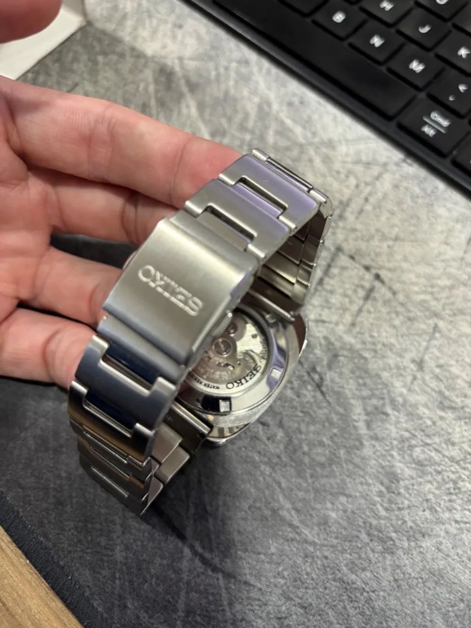 seiko relógio automático masculino recraft snkp23 - Foto 4