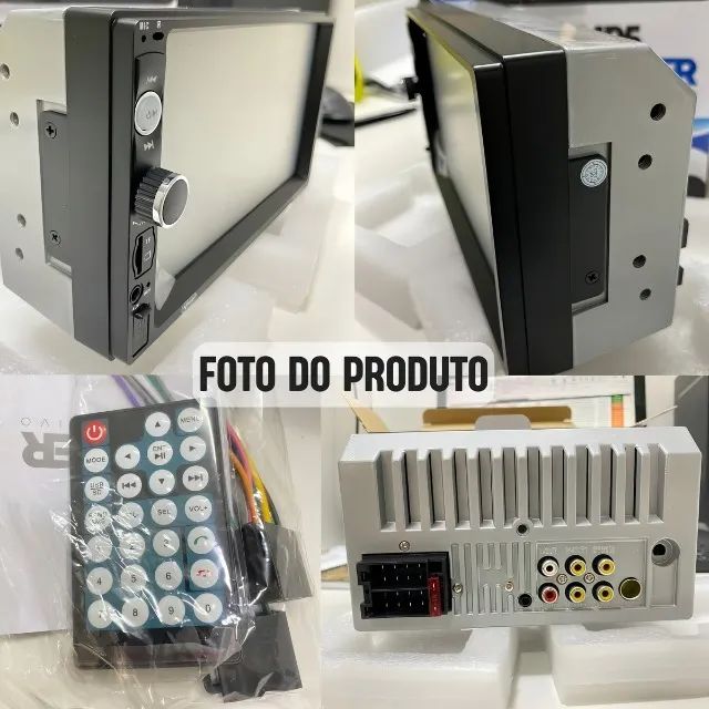 Central Multimídia Mp5 2 Din Touch Espelhamento Bluetooth Som de Carro - Foto 5