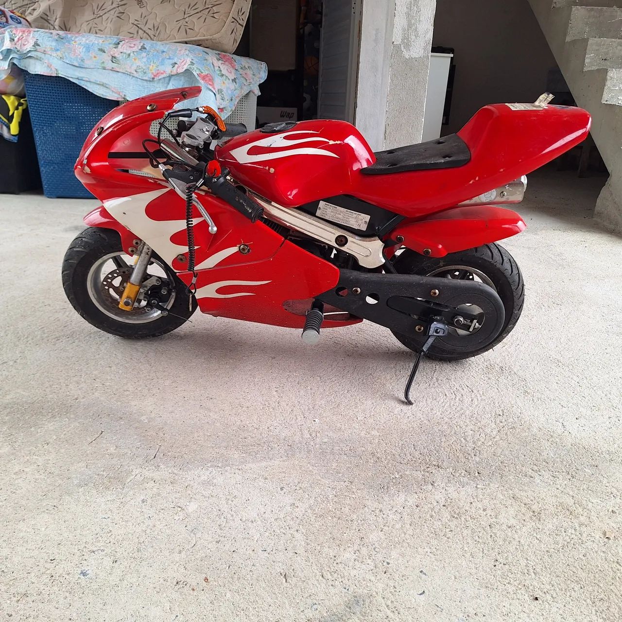 Mini Moto Esportiva Vermelha - Foto 3