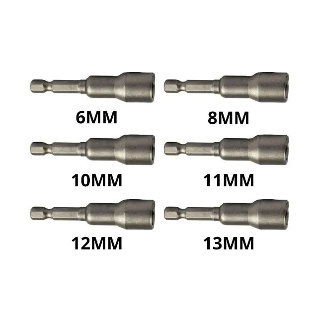 Soquete Magnéticos Crv Jogo 6Pc (6-13Mm) Mister