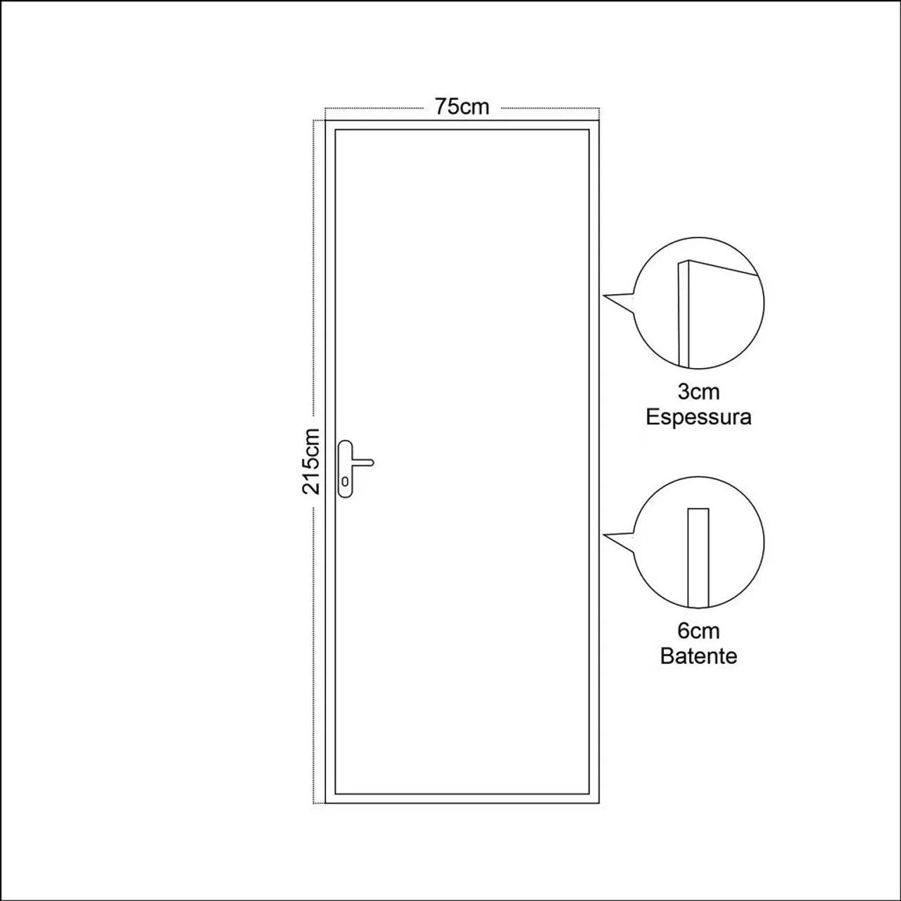 Porta de madeira com design moderno - Foto 6