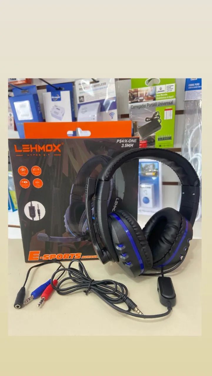 Headset Gamer Lehmox PS/Xbox/celular 